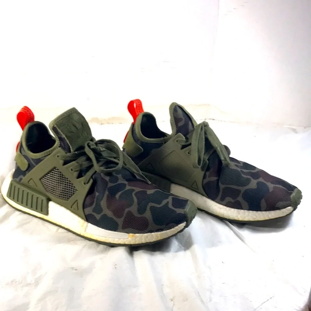 Adidas NMD XR1 Mens Olive Duck Camouflage Sneakers Size 11